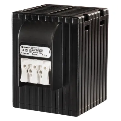 Finder Schaltschrankheizgebläse 7H.51.8.230.0400 | 400W | 230V AC | PTC-Heizwiderstand | IP20 | Tragschienen-Clip