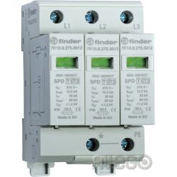 FINDER 7P.13.8.275.1012 SPD Typ 1, Kombiableiter., 3-Phas.