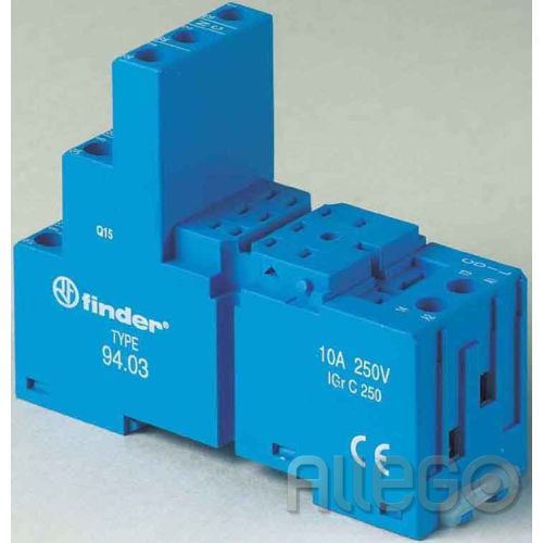 Bild: Finder 94.03 Relaissockel Schraub TS35 11Pins