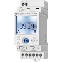 Finder Astro-Schaltuhr für Reiheneinbau 12.A2.8.230.0000 2W 16A für 230V AC Astr
