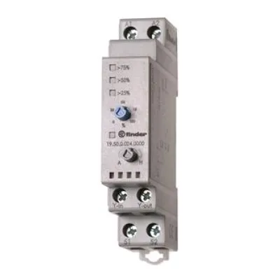 Finder Analoges Ausgangsmodul 19.50.0.024.0000 | 0–10V DC | 1 Schließer | 24V AC/DC | DIN-Schiene | IP20 | grau