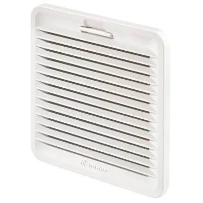 Finder Austrittsfilter 7F.02.0.000.2000 | Filterlüfter 7F.20 | 155x155x22,6 mm | G3 Filtermatte | IP54 | grau