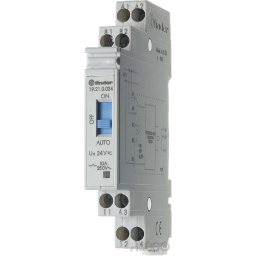 Bild: Finder Auto-Off-On-Relais 1W 10A 24VAC/DC 19.21.0.024.0000