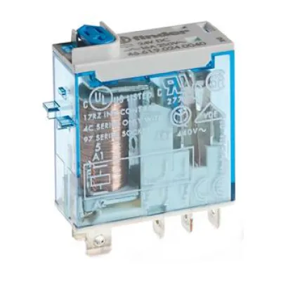 Finder Miniatur-Steckrelais 46.61.9.024.4040 | 16A 24V DC | AgSnO2 | 1 Wechsler | IP40 | Handprüfung | Schwarz