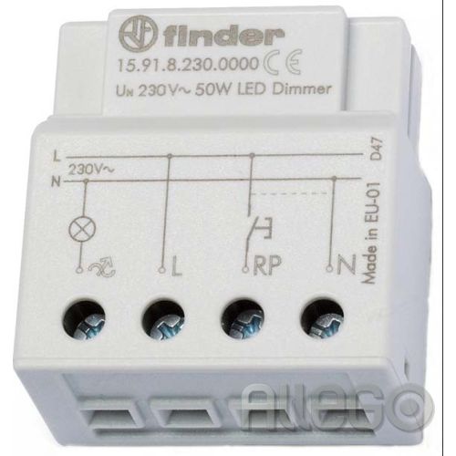 Bild: Finder Dimmer elektronisch 230VAC max.50W L 15.91.8.230.0000