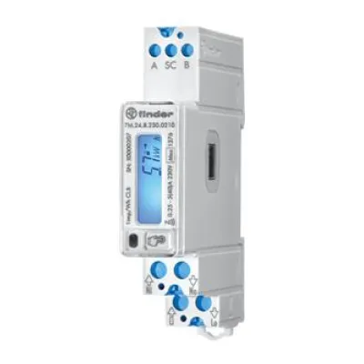 Finder Energiezähler 7M.24.8.230.0210 | 1-phasig | MID | Modbus RS485 | 40A | digital | S0 | LCD | 230V