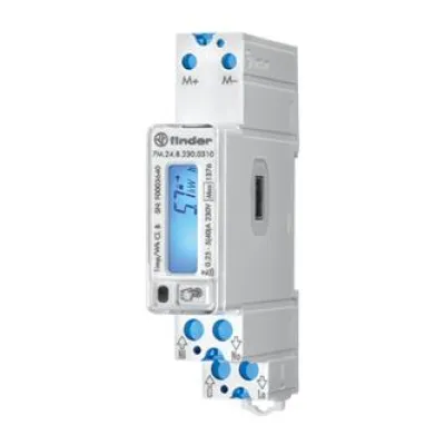 Finder Energiezähler 7M.24.8.230.0310 | digital | 1-phasig | M-Bus | MID | geeicht | 40A | LCD | Hutschiene | 230V