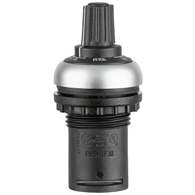 Finder Potentiometer 087.02.2 | 10 kOhm | Einbaupotentiometer | 22,5 mm | Drehknopf | IP66 | Serie 87 | 0,25 W