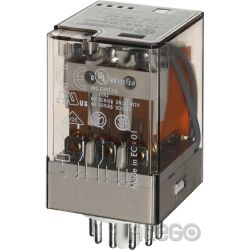 Finder Ind-Rel. 11pol. 230VAC 3W f.Fas. 90. 60.13.8.230.0040