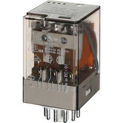 Finder Ind-Rel.LED 11pol.24VAC 3W f.Fas. 90 60.13.8.024.0050