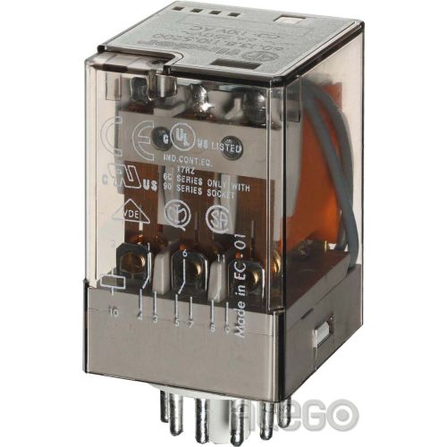 Bild: Finder Ind-Rel.LED11pol.230VAC 3W f.Fas. 90 60.13.8.230.0050