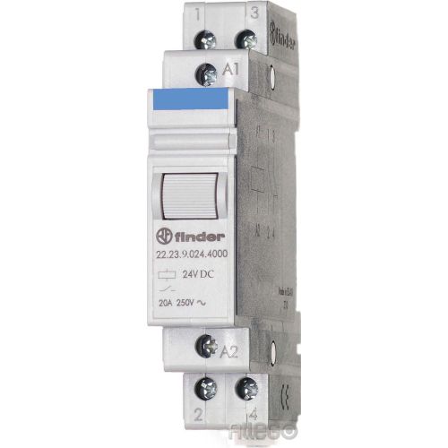 Bild: Finder Installationsrelais 1S/1Ö 20A 24VDC 22.23.9.024.4000