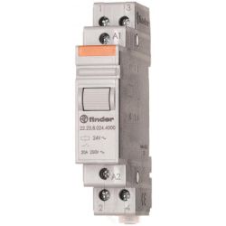 Finder Installationsrelais 1TE mech REG 1S 1Ö 12V/AC