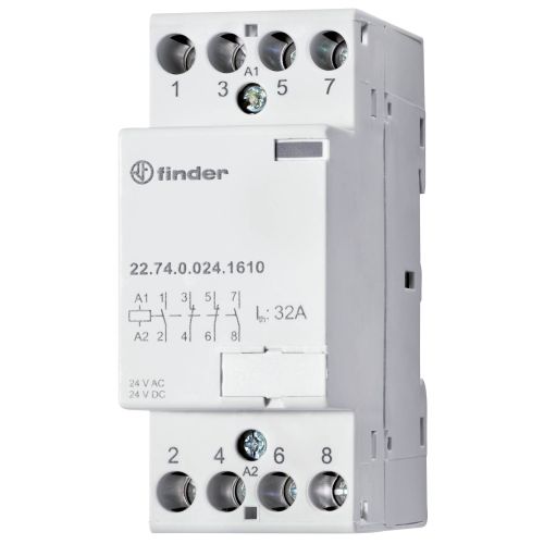 Bild: FINDER Installationsschütz 4 Schließer 32A Spule 24V