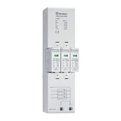 Finder Überspannungsableiter Typ 1+2 | 7,5kA | 230V | TN-C | 40mm Sammelschiene | optische Anzeige | IP20