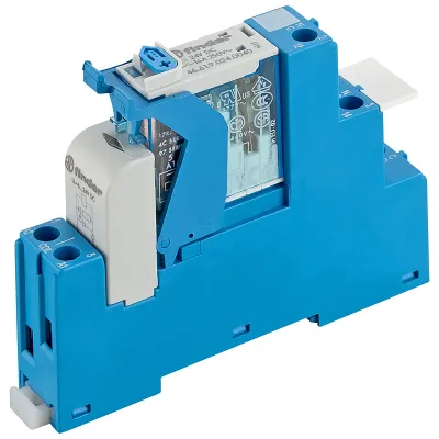 Finder Koppelrelais 4C.01.9.024.4050 | 1 Wechsler 16A | 24V DC Spule | Schraubanschluss | LED | DIN-Schiene