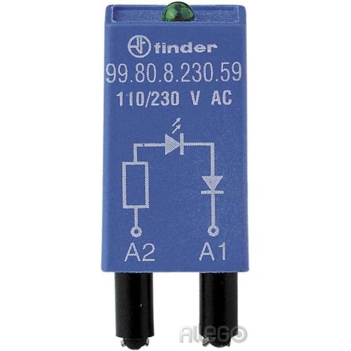 Bild: Finder LED gn + Diode 6.. 24VDC f.Fas. 94.82/ 99.80.9.024.99