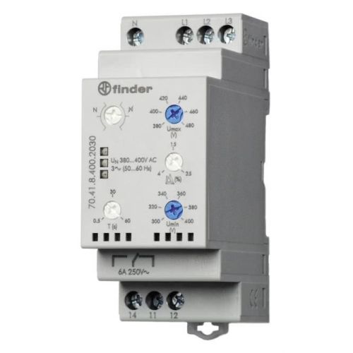 Bild: Finder MF-3-Phasenüberwachung 70.41.8.4002030 einstellbar Neutralleiter-Überwach