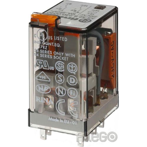 Bild: Finder Rel. Verssp. 230VAC 2W 10A f.Fas. 94 55.32.8.230.0040