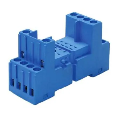 FINDER Relaisfassung 94.84.2 | Schraubanschluss | 14 Pins | Hutschiene TH35 | für Relais 55.32/55.34 | blau