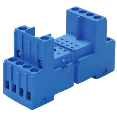 FINDER Relaisfassung 94.84.2 | Schraubanschluss | 14 Pins | Hutschiene TH35 | für Relais 55.32/55.34 | blau