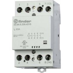 Finder Schütz für Reiheneinbau 4S, 63A 22.64.0.024.4310