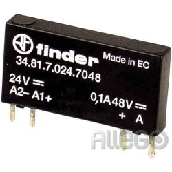 Finder SSR-Relais 24VDC 16..30V 7mA 34.81.7.024.9024