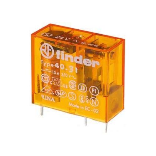 Bild: Finder Steck/Printrel.24VAC 1W10A Raster 3, 40.31.8.024.0000