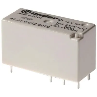 Finder Schaltrelais 41.61.9.024.0000 | Printrelais 24V DC | 1 Wechsler 16A | IP40 | 12,7x15,7x29mm