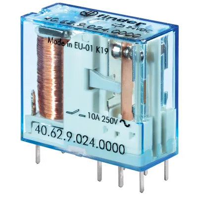 Finder Steckrelais 40.62.9.012.0000 | 2 Wechsler | 12V DC | 10A | 5,0mm Raster | IP20 | 29x12,4x25mm