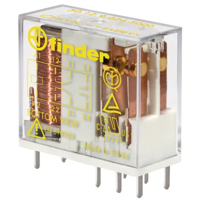Finder Relais 50.12.9.024.5000 | 24V DC Spule | 8A | 2 Wechsler | AgNi vergoldet | 5mm Raster | Printmontage