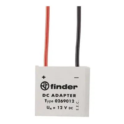 FINDER Adapter 026.9.012 | Steueradapter 12V DC auf 12V AC | Serie 26 | für Stromstoßschalter | 10,8-13,2V DC