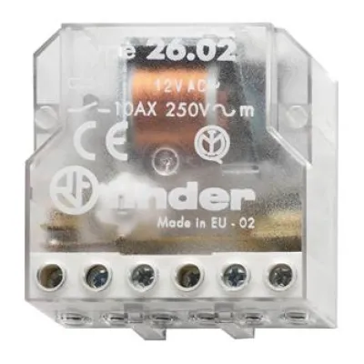 Finder Stromstoßschalter 26.08.8.230.0000 | 230V AC | 2 Schließer | 10A | Unterputz | Einbautiefe 22mm | mechanisch