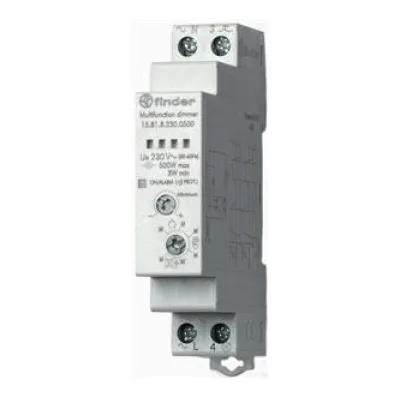 Finder Dimmer Stromstoß-Schalter 15.81.8.230.0500 | 230V | LED Dimmschalter | Hutschiene | Memoryfunktion | 300-500W