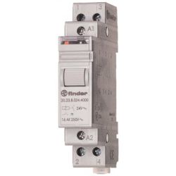 Finder Stromstoßschalter 24VDC 1S 1Ö 1TE 16A 21,6-26,4V