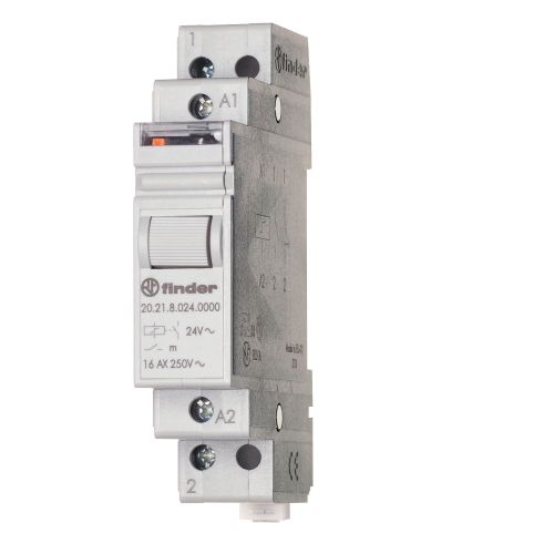 Bild: Finder Stromstoßschalter 8VAC 1S 1TE 16A 6,8-8,8V REG