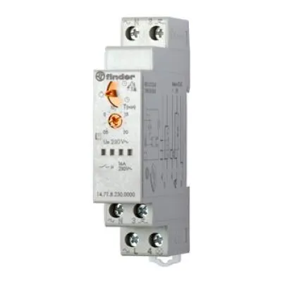Finder Treppenhaus-Lichtautomat 147182300000PAS | elektronisch | 1 Schließer | 16A | DIN-Schiene | 230V | 0,5-20min