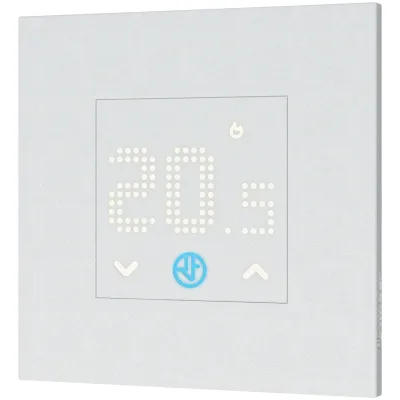 Finder Unterputz Raumthermostat 1T.T1.8.230.0000 | LED Matrix | 0–38°C | 230V | Wechsler 5A | IP20 | flach | weiß
