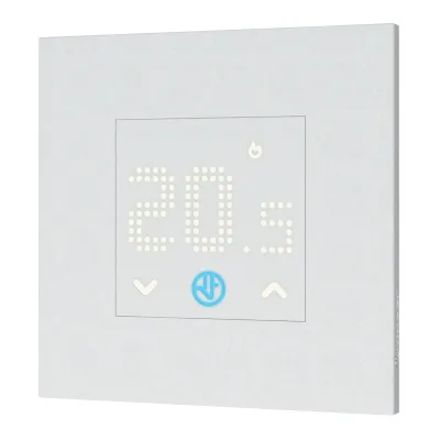Finder Unterputz Raumthermostat 1T.T1.8.230.0000 | LED Matrix | 0–38°C | 230V | Wechsler 5A | IP20 | flach | weiß