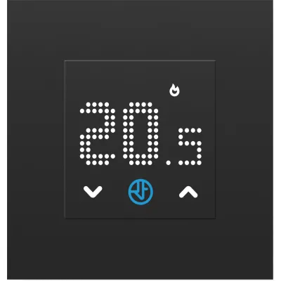 Finder Raumthermostat Unterputz 1T.T1.8.230.2000 | 230V | 5A Wechsler | LED-Matrix | Tag/Nacht | anthrazitgrau