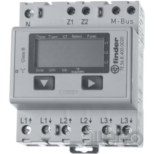 Bild: Finder Wandlerzähler LCD-M-Bus-Schnittst. 7E.56.8.400.0030
