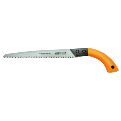 Fiskars Handsäge SW84 123840 | 33 cm Sägeblatt | für Äste bis 15 cm Ø | ergonomischer Griff | Kunststoff-Köcher