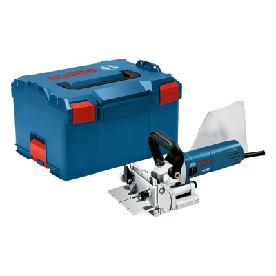 Bosch Professional Flachdübelfräse GFF 22 A 0601620070 | 670W | 22mm Frästiefe | 9000 U/min | L-BOXX | Blau