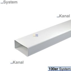 Flachkanal 100erF Europart 111x56mm 1m für Luftführung zB von Trocknern