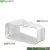 Bild: Flachkanalbogen 150erSCF Naber 4043007 15° horizontal einseitige Muffe
