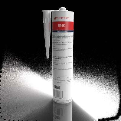 FLAMRO Brandschutzkitt BMK 0,4kg Kartusche 30004 | ablative Spachtelmasse | Plattenschott | Multikombischott | weiß