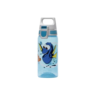 SIGG Kinder Trinkflasche VIVA ONE Dory 0,5L | auslaufsicher | BPA-frei | einhändig bedienbar | Polypropylen