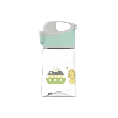 SIGG Trinkflasche Kinder Jungle Friend 0,35L | Tritan | mit Strohhalm | auslaufsicher | BPA-frei | grün