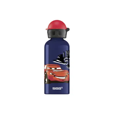 SIGG Kinder Trinkflasche Cars Speed 8563 | Aluminium 0,4L | BPA-frei | auslaufsicher | leicht | blau/rot