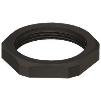 FLEXA Gegenmutter M16x1,5 GMK-M 0309.000.216 | metrisches Gewinde | Polyamid glasfaserverstärkt | schlagfest | schwarz